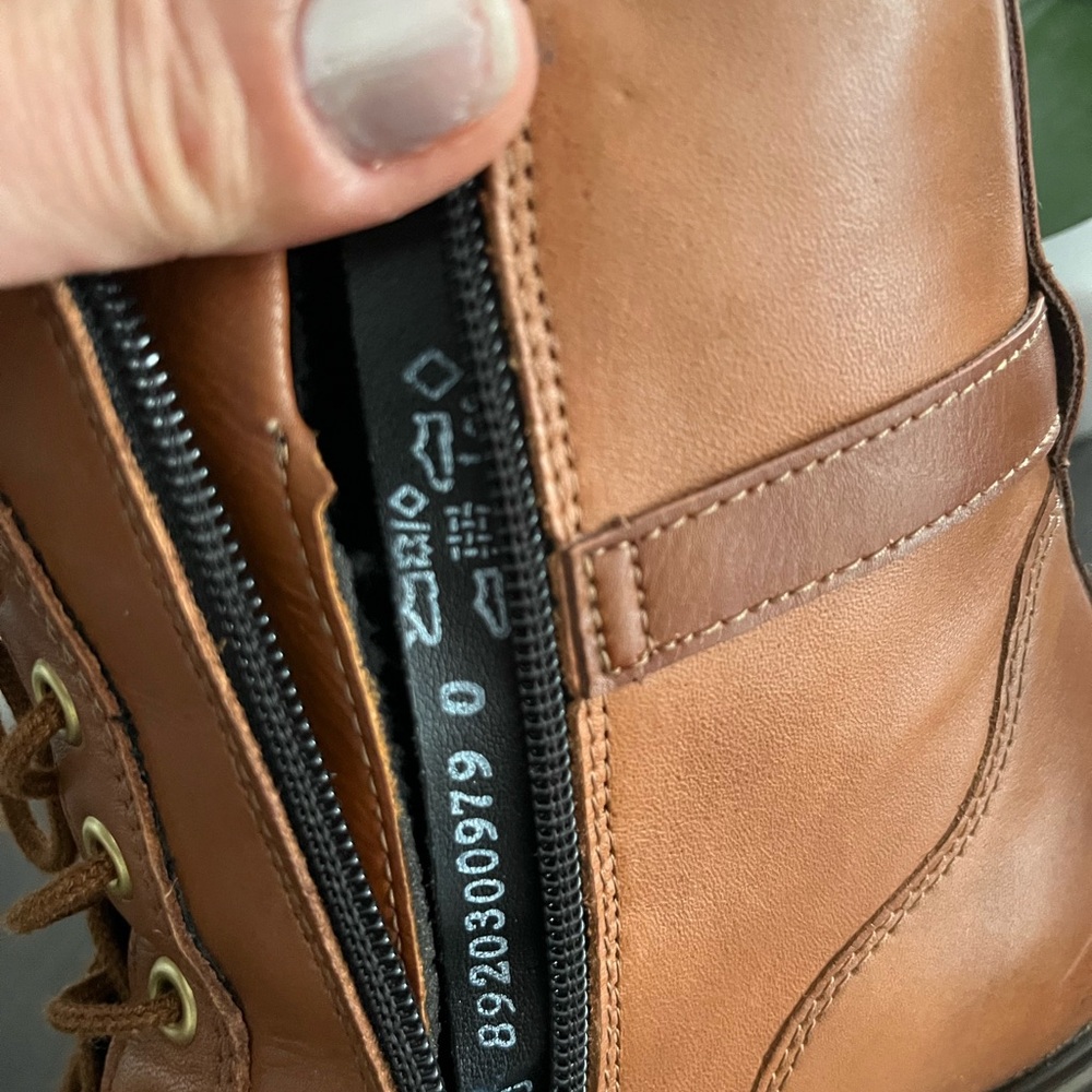 Remonte Brown Lace-Up Leather Ankle Boots - Picture 9 of 9